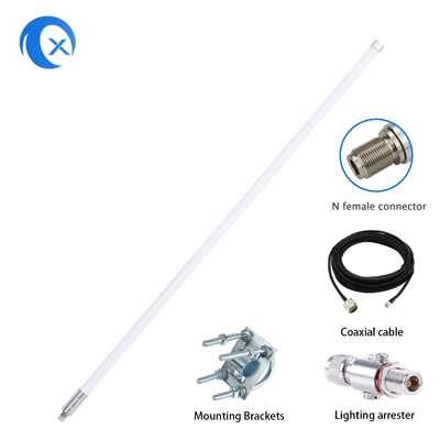 antenne omnidirectionnelle d'hélium de fibre de verre de 8dBi 868MHz avec le câble LMR-200