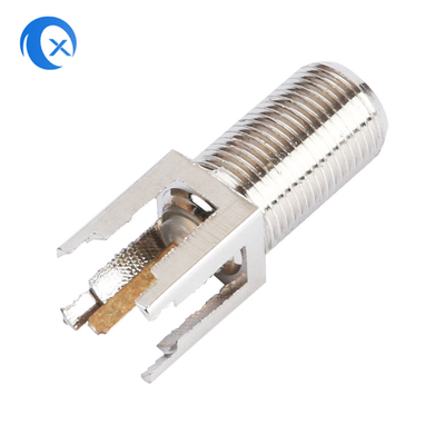 Type du matériel F de machine de commande numérique par ordinateur de la télécommunication rf femelle de connecteur pour le câble coaxial de liaison