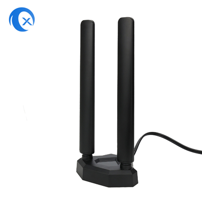 WiFi 6E Tri Band Antenne 6GHz 5GHz 2.4GHz Jeux WiFi Antenne Base magnétique Pour ordinateur