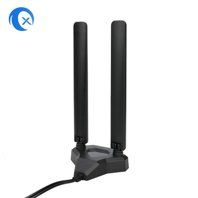 WiFi 6E Tri Band Antenne 6GHz 5GHz 2.4GHz Jeux WiFi Antenne Base magnétique Pour ordinateur