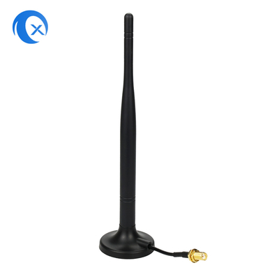 2.4G 5.8g Dual-Band 7 DBi WiFi Extender Antenne montée magnétique avec connecteur féminin SMA