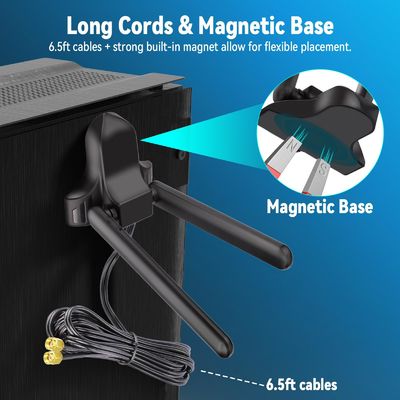 2.4GHz 5GHz 6GHz antenne WiFi à base magnétique