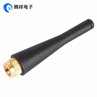 Antenne de connecteur plaqué doré droit masculin SMA 868MHz 2dBi Antenne en caoutchouc pour appareils portatifs, téléviseurs, automobiles, cinéma à domicile