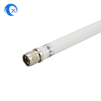2.4G + 5.8G Dual Band Haute Gain 7DBi WiFi extérieure à l' épreuve de l' eau fibre de verre antenne avec N connecteur mâle