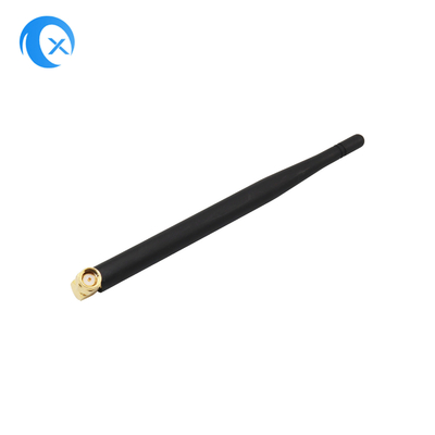 SMA Connecteur mâle monté à haut gain 5dBi 868MHz 2.4G Antenne NFC à angle droit fixe WiFi Antenne canard en caoutchouc pour routeur