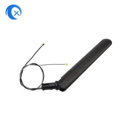 Omni 2.4G / 5.8g Dual Band WiFi Paddle Antenne avec fil volant / câble connecteur Ipex pour routeur