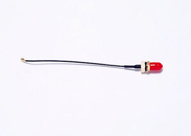 Câble femelle coaxial de liaison de connecteur du câble 100MM SMA Ipex de la télécommunication rf