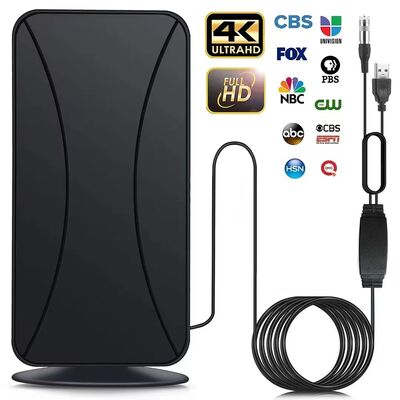 Antenne HD TV extérieure intérieure à longue portée avec amplificateur de signal Antenne HD numérique pour Smart TV et toutes les télévisions