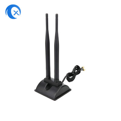 Antenne 5dBi basse magnétique à deux bandes avec le connecteur de RP SMA