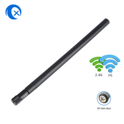 Antenne omnidirectionnelle à deux bandes 5dBi de WiFi de connecteur du pivot RP SMA