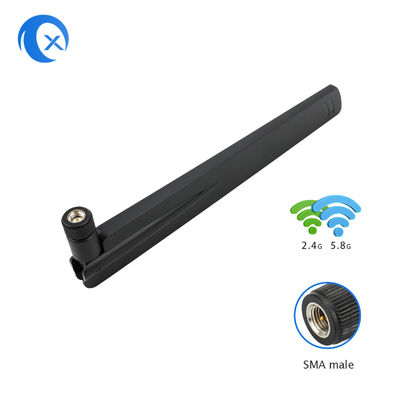 antenne à deux bandes de 5dBi 2.4G 5G Omni WiFi avec le connecteur du pivot RP SMA
