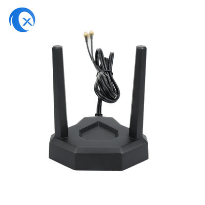 antenne magnétique de 2.4GHz 5GHz WiFi avec le connecteur masculin de RP SMA