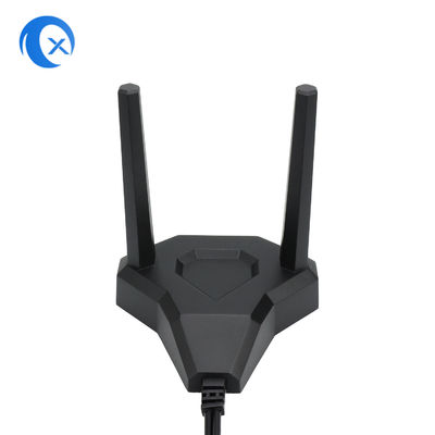 antenne magnétique de 2.4GHz 5GHz WiFi avec le connecteur masculin de RP SMA
