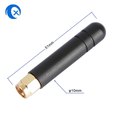 Mâle en caoutchouc blanc de canard 868 de mégahertz SMA de short à angle droit d'antenne/connecteur femelle