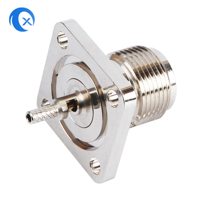 pièces de type f de matériel de commande numérique par ordinateur de connecteur femelle de bâti du panneau 50ohm