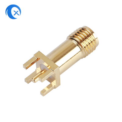 50OHM pièces mécaniques de commande numérique par ordinateur de carte PCB de l'impédance SMA de connecteur vertical femelle de bâti