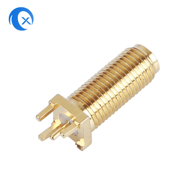 50OHM pièces mécaniques de commande numérique par ordinateur de carte PCB de l'impédance SMA de connecteur vertical femelle de bâti