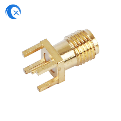 50OHM pièces mécaniques de commande numérique par ordinateur de carte PCB de l'impédance SMA de connecteur vertical femelle de bâti