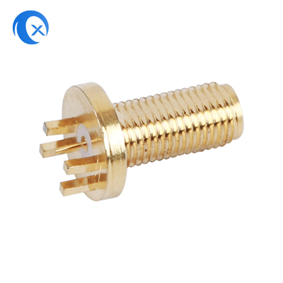 50OHM pièces mécaniques de commande numérique par ordinateur de carte PCB de l'impédance SMA de connecteur vertical femelle de bâti