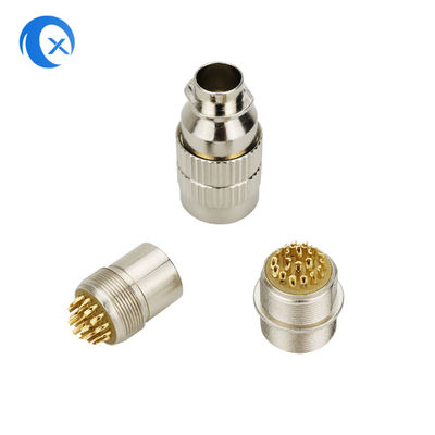 Métal 22pin en alliage de zinc Jack Connector micro circulaire va-et-vient de nouveau venu