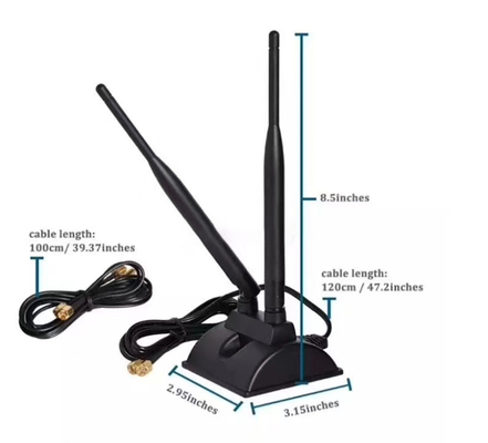 Gain à deux bandes Digital active extérieure TVHD de l'antenne 8DBI du Portable HD